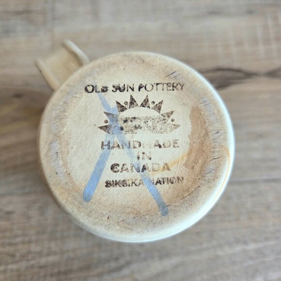 Vintage Handmade Old Sun Pottery Mug Siksika Nation Canada - Picture 7 of 8